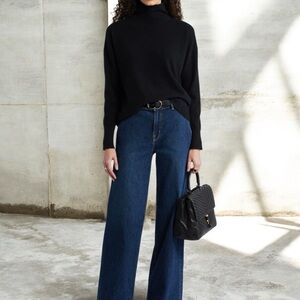 Nordstrom Oversize Cashmere Turtleneck Sweater Size XL